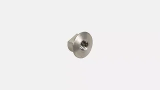 BLT CUSTOM DOWNTUBE PROTECTOR MOUNTING NUT, M4X0.7PX4.5MM, STEEL, SILVER