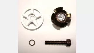 HDS WAGON WHEEL TOP CAP FOR NON-ADJ RISE STEM WHT