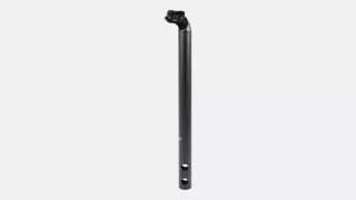 STP TURBO SEATPOST, 30.9MM, ALLOY, 400MM LENGTH, 21MM OFFSET, SINGLE-BOLT CLAMP, W/ HOLE FOR REAR LIGHT WIRE