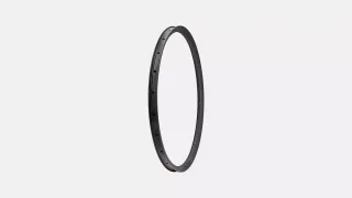 RIM MY26 TERRA CLX III, 700C, REAR, CARBON, 24H, DISC, 27MM INTERNAL, 25MM DEPTH (WC043-2) - SATIN CARBON W/ BLACK CHROME DCL