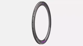 RIM MY21 RAPIDE CLX, 700C, REAR, CARBON, 24H, DISC, 21MM INTERNAL, 60MM DEPTH (NON-TUBELESS COMPATIBLE) (CR1872) - SAGAN RED FOIL DECONSTRUCTIVISM DCL