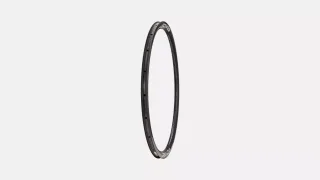 RIM MY26 ALPINIST CLX III, 700C, FRONT, 21H, DISC, 21MM INTERNAL, 33MM DEPTH (CR-2474) - GLOSS CARBON W/ WHITE DCL