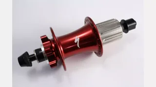 HUB P3 36H REAR BOLT-ON ANO RED 10MM TRU AXLE