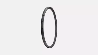 RIM MY26 TERRA CL III, 700C, FRONT, CARBON, 21H, DISC, 27MM INTERNAL, 25MM DEPTH (WC043-3) - SATIN CARBON W/ BLACK DCL