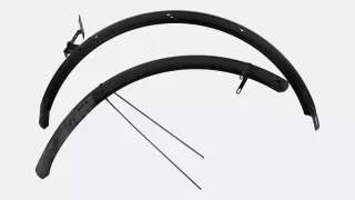 FND MY17 VADO (L1E), FRONT & REAR FENDER SET, 700C, ALLOY, 58MM WIDTH, W/ LICENSE PLATE HOLDER, W/O HARDWARE