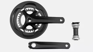 CRK SUB-COMPACT, 170MM, CRANKSET, ALLOY, BSA 24MM SPINDLE, 4-BOLT, 110/80MM BCD, 48/32T RINGS, 2X11-SPD, W/ BB AND CG
