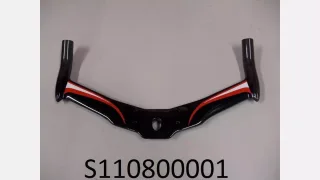BAR MY11-19 SHIV TT, BASE BAR, 400MM WIDTH, CARBON, W/ BRAKE CABLE ROUTING, FOR 25.4MM STEERER