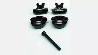 STP MY12 /13 MTB CLAMP SET W/ BOLT FOR 7X9 CARBON SADDLE RAILS ON SW MTB & COMMAND POST BLK (NO LONGER PRODUCED)