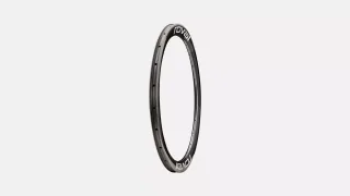 RIM MY26 RAPIDE CLX III, 700C, REAR, 24H, DISC, 21MM INTERNAL, 48MM DEPTH (CR2471) - GLOSS CARBON W/ WHITE DCL