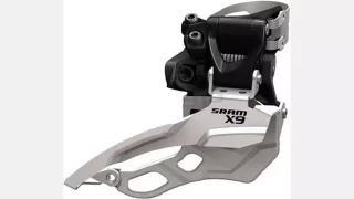 DER SRAM, FRONT, X9, 3X10, TOP CLAMP, BOTTOM PULL (00.7615.116.000)