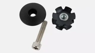 HDS SUB, ALLOY TOP CAP FOR 1-1/8" STEERER, W/ STAR-NUT & STEEL BOLT (TH-875-1)
