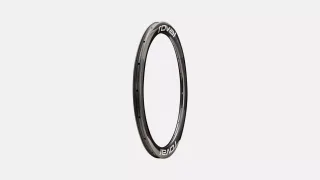 RIM MY26 RAPIDE CLX III, 700C, FRONT, 18H, DISC, 21MM INTERNAL, 51MM DEPTH (CR2470) - GLOSS CARBON W/ WHITE DCL
