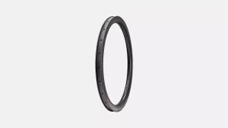 RIM MY26 TERRA AERO CL, 700C, REAR, CARBON, 24H, DISC, 27MM INTERNAL, 45MM DEPTH (CR2477) - SATIN CARBON W/ BLACK DCL
