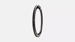 RIM MY26 RAPIDE SPRINT CLX, 700C, FRONT, 18H, 21MM INTERNAL, 63MM DEPTH (CR2374) -  GLOSS CARBON W/ WHITE DCL