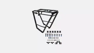 CRR VADO 3, REAR RACK ASSEMBLY, W/ MOUNTING HARDWARE - BLACK