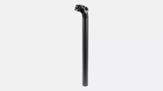 STP TURBO SEATPOST, 27.2MM, ALLOY, 350MM LENGTH, 25MM OFFSET, 2-BOLT CLAMP, W/ HOLE FOR REAR LIGHT WIRE