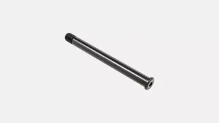 AXL FRONT, P.SERIES THRU-AXLE (FLAT HEAD), 15X110MM, BOLT-ON, 6MM HEX HEAD, M15X1.5PX158MM, BLACK