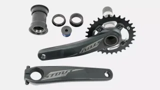 CRK STOUT, 175MM, CRANKSET, ALLOY, PF30 / 30MM CRO-MO SPINDLE, 76BCD, 30T RING, 1X10-SPD, W/ BB
