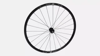 WHL DT-R470, 700C, FRONT, ALLOY, QR, 9X100MM, DISC, CENTERLOCK,  24H - BLACK W/ CHARCOAL DCL