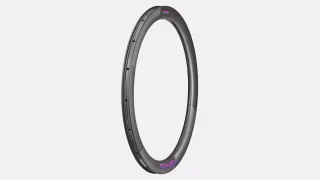 RIM MY21 RAPIDE CLX, 700C, FRONT, CARBON, 18H, DISC, 21MM INTERNAL, 51MM DEPTH (NON-TUBELESS COMPATIBLE) (CR1871) - SAGAN RED FOIL DECONSTRUCTIVISM DCL