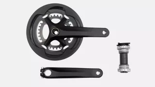 CRK SUB-COMPACT, 175MM, CRANKSET, ALLOY, BSA 24MM SPINDLE, 4-BOLT, 110/80MM BCD, 48/32T RINGS, 2X11-SPD, W/ BB AND CG