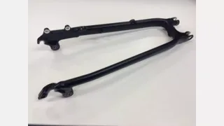 STS MY10 SJ FSR 29ER ALLOY SEATSTAY WITH BEARINGS BRAIN MOUNT BLACK NO DECALS