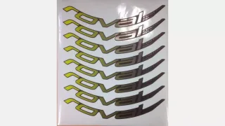 DCL MY18 ROVAL CONTROL SL 29, 8 DECALS FOR ONE WHEELSET - HYPER