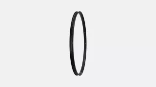 RIM MY23 OE CONTROL 29, FRONT, ALLOY, 28H, DISC, 27MM INTERNAL - BLACK W/ CHARCOAL S-LOGO DCL