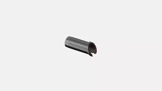 CBG GROMMET, 5MM HYDRAULIC BRAKE HOSE SPLIT PLASTIC GROMMET - ANGLED TOP, 7.5MM