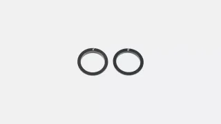 HDS SUB, WEDGE HEADSET SPACERS (2-DEG & 4-DEG), ALLOY, BLACK