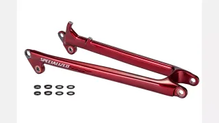 STS MY22 SW ENDURO, CARBON SEATSTAY, 12X148MM - GLOSS RED TINT CARBON / RED TINT / LGHT SILVER
