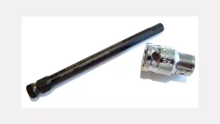 TOL CARBON CRANK 6MM ALLEN W/SOCKET