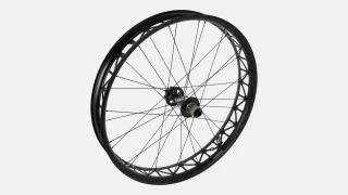 WHL FATBOY 26", REAR, ALLOY, TA, 12X197MM, DISC, 6-BOLT, 32H, SHIMANO HG 10-SPD FHB (NO RIM STRIP) - BLACK