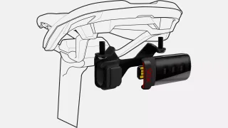 STIX SADDLE MOUNT BLK