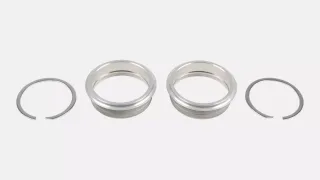 BBR SUB, OSBB BEARING CUPS (ROAD), ALLOY, FOR 46MM ID BB SHELL, W/ CIR-CLIPS (2 PCS)