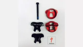 STP SUB, MY12 COMMAND POST, BLACKLITE, SINGLE-BOLT 7X7 ALLOY SADDLE RAIL CLAMPS KIT