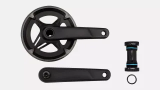 CRK SAMOX, 165MM, CRANKSET, ALLOY, BSA 24MM SPINDLE, 40T RIVETED RING, 1X11-SPD, W/ BB AND CG (GAC29-017NAP-C45)