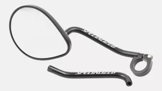 MSC MIRROR, TURBO HANDLEBAR MOUNTED MIRROR, 22.2MM CLAMP, W/ LEFT & RIGHT EXTENSIONS (B140-21)