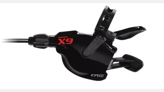 SHF SRAM FRNT SHIFTER X9 3SPD RED W/O CLAMP (00.7015.147.010)