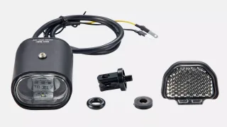 LGT FRONT, LEZYNE, HECTO E65, 210 LUMENS / 12V, STEM MOUNTED, W/ FASTON CONNECTORS