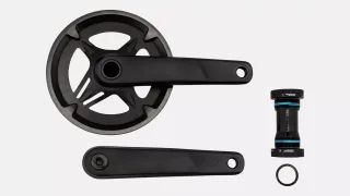 CRK SAMOX, 175MM, CRANKSET, ALLOY, BSA 24MM SPINDLE, 40T RIVETED RING, 1X11-SPD, W/ BB AND CG (GAC29-017NAP-C45)