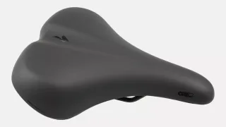 SDL BG COMFORT SADDLE, W/ INTEGRATED HANDLE, STEEL RAILS, 200MM WIDTH