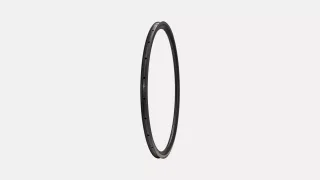 RIM MY26 ALPINIST CLX III, 700C, REAR, 24H, DISC, 21MM INTERNAL, 33MM DEPTH (CR-2475) - SATIN CARBON W/ BLACK CHROME DCL