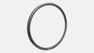 RIM MY17 CLX 32 DISC, 700C, FRONT, CARBON, 21H, DISC, 20.7MM INTERNAL - SATIN CARBON W/ GLOSS BLACK DCL