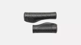 BAR GRIPS, ERGON FLANGED COMFORT LOCK-ON GRIPS, L+R SET, FOR GRIP SHIFTER, 132.5MM L / 95MM R