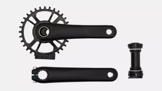 CRK PW 2-PIECE, 165MM, CRANKSET, ALLOY, BSA 24MM SPINDLE, DM, 32T RING, 1X, 52.7MM CL, W/ BB